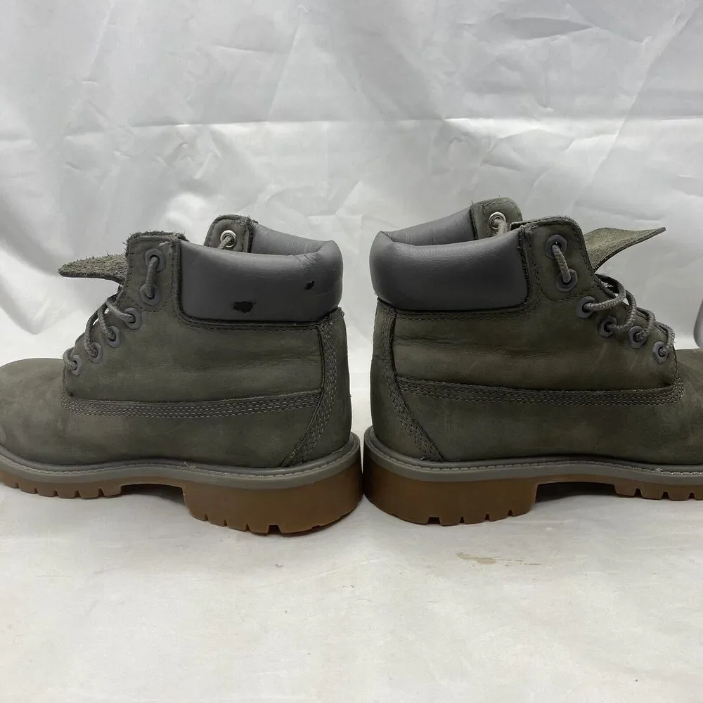 Timberland 6” Premium Waterproof 200G Insulated Boots Olive Green Boys Size 2 US